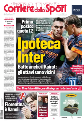 Cover of Corriere dello Sport