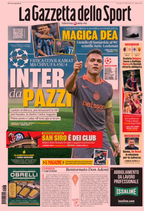 Cover of La Gazzetta dello Sport 