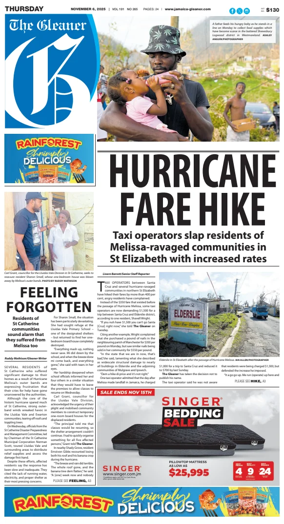 Cover of Jamaica Gleaner