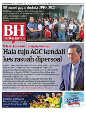 Cover of Berita Harian