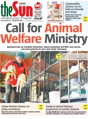 Cover of The Sun (Malaysia)