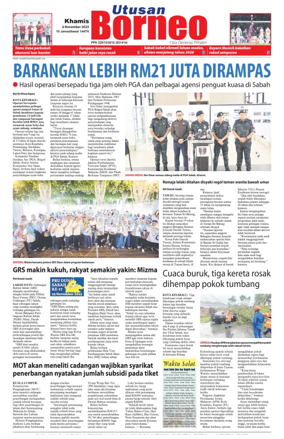 Cover of Utusan Borneo (Sabah)