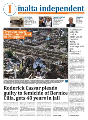 Cover of Malta Independent