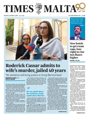 Cover of Times of Malta