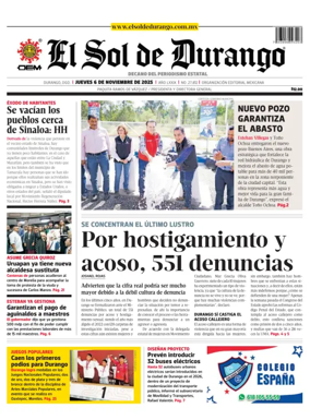 Cover of El Sol de Durango