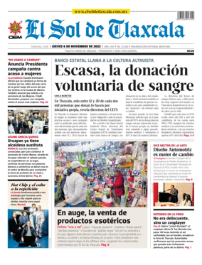 Cover of El Sol de Tlaxcala