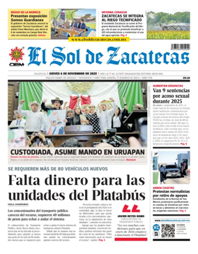 Cover of El Sol de Zacatecas