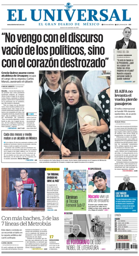 Cover of El Universal