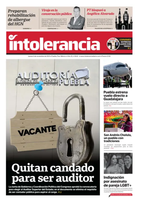 Cover of Intolerancia Diario