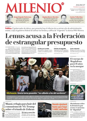 Cover of Milenio Jalisco
