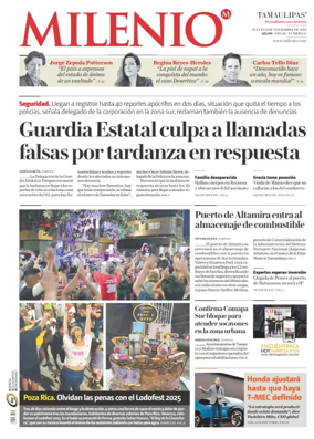 Cover of Milenio Tamaulipas