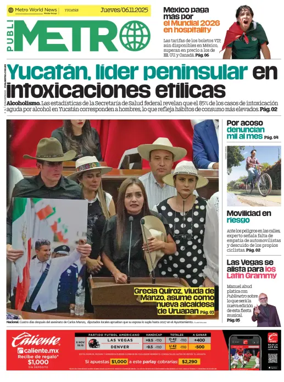 Cover of Publimetro Quintana Roo