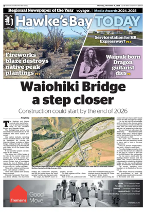 Cover of Hawke's Bay Today