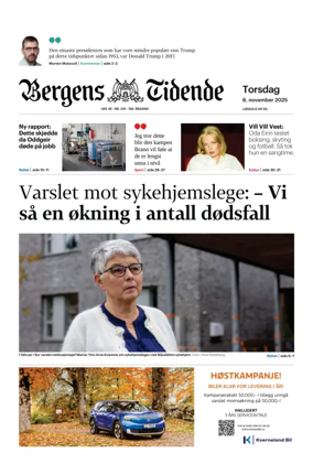 Cover of Bergens Tidende
