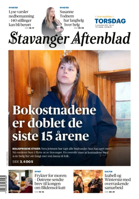 Cover of Stavanger Aftenblad