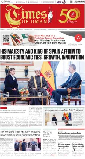 Cover of Times of Oman