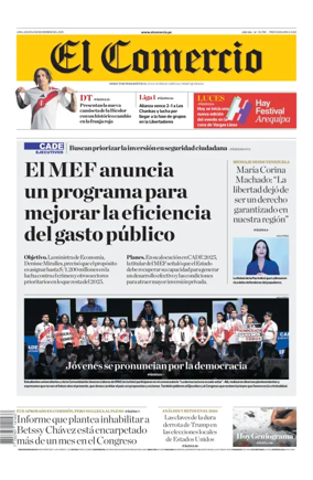 Cover of Diario El Comercio