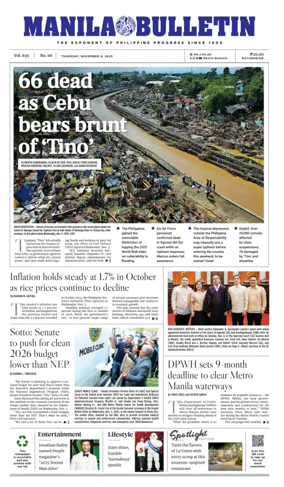 Cover of Manila Bulletin