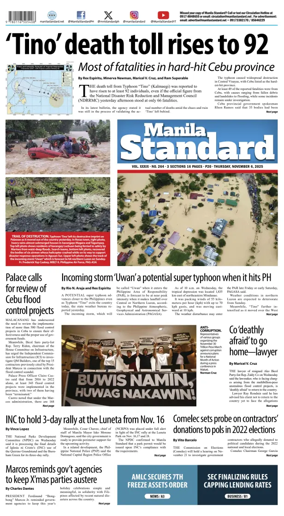 Cover of Manila Standard