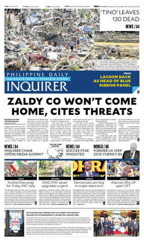 Cover of Philippine Daily Inquirer