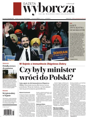 Cover of Gazeta Wyborcza