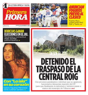 Cover of Primera Hora