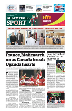 Cover of Gulf Times Sport