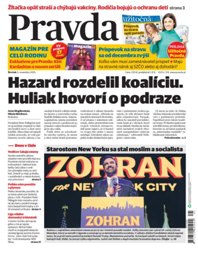Cover of Pravda of Slovakia
