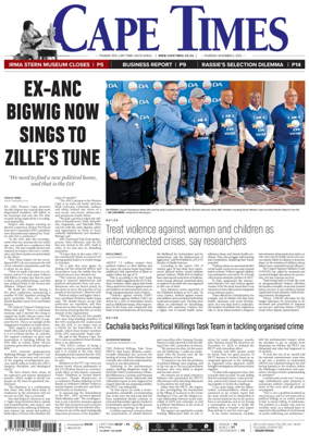 Cover of Cape Times