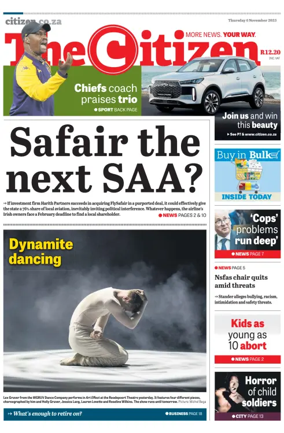 Cover of The Citizen (KZN)