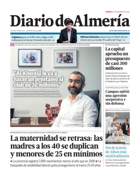 Cover of Diario de Almeria