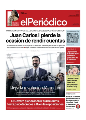 Cover of El Periódico de Catalunya (Castellano)