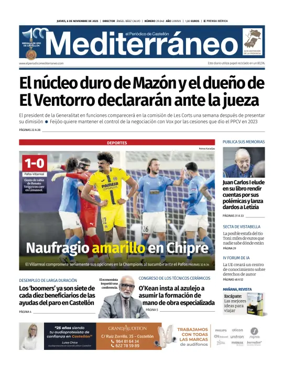 Cover of El Periódico Mediterráneo