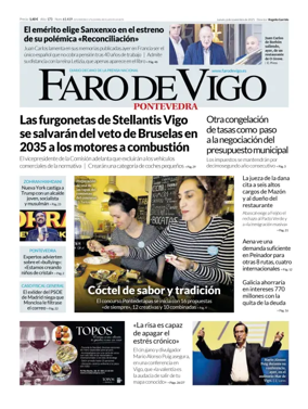 Cover of Faro de Vigo (Pontevedra)