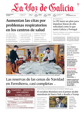 Cover of La Voz de Galicia (Ferrol)