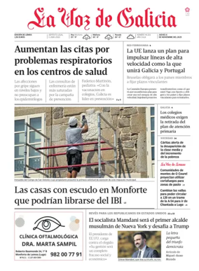 Cover of La Voz de Galicia (Monforte)