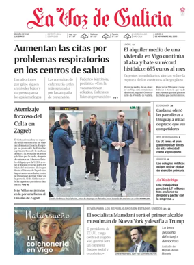 Cover of La Voz de Galicia (Vigo)