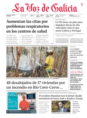 Cover of La Voz de Galicia (Viveiro)