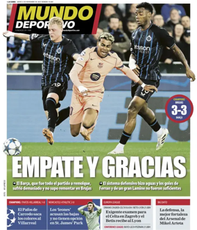 Cover of Mundo Deportivo (At. Madrid)