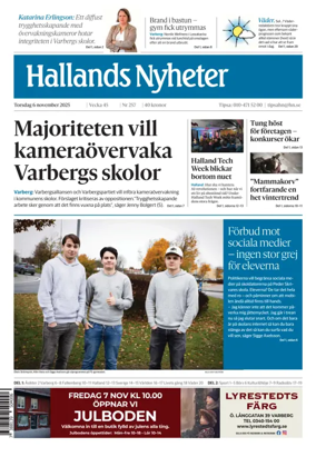 Cover of Hallands Nyheter