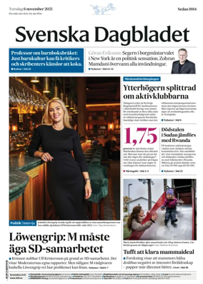 Cover of Svenska Dagbladet