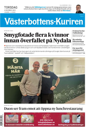 Cover of Västerbottens-Kuriren