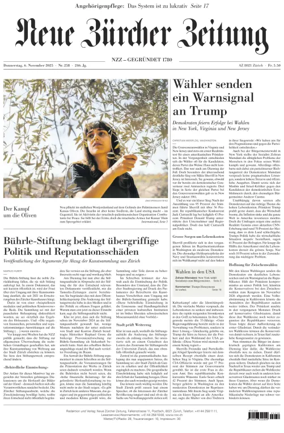 Cover of Neue Zürcher Zeitung