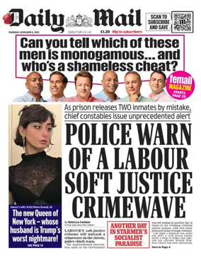 Cover of Daily Mail