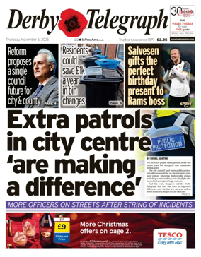 Cover of Derby Telegraph