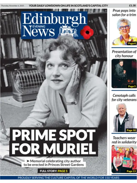 Cover of Edinburgh Evening News