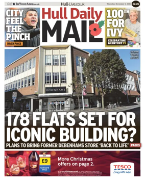 Cover of Hull Daily Mail