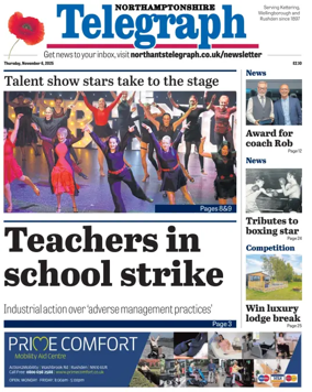 Cover of Northants Evening Telegraph