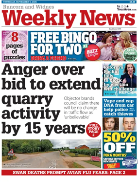 Cover of Runcorn & Widnes Weekly News