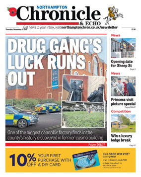 Cover of The Northampton Chronicle and Echo